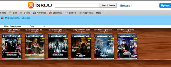 Número de Fandigital de mayo, ya disponible en ISSUU
