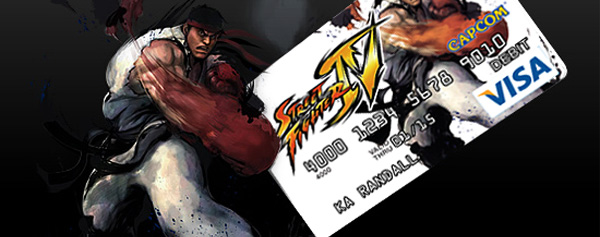 Capcom lanza tarjetas VISA en plena fiebre de Street Fighter