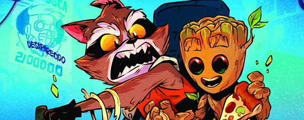Marvel Scholastic - Mapache Cohete y Groot: La Búsqueda de StarLord
