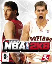 Calderón y Garbajosa, portada de NBA 2k8