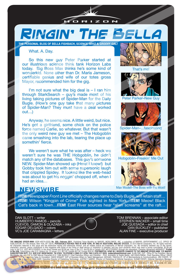 Avance del Spiderman #650 · Imagen 2
