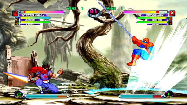 Marvel Versus Capcom: Spiderman contra Strider · Imagen 2