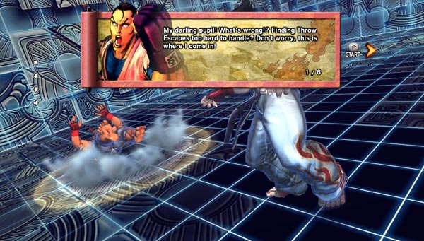 El 'training' mode de Street Fighter Vs Tekken · Imagen 1